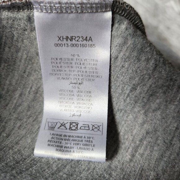 🇫🇷 Naf Naf Black Mirror-Style Flared Mini Gray Dress - Picture 12 of 14